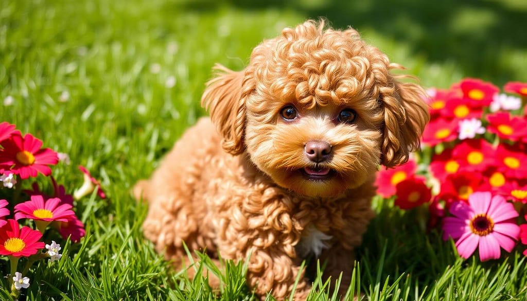 Toy Poodle The Classic Brown Curly Companion 