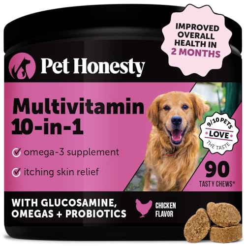 Pet Honesty Multivitamin Dog Supplement, Glucosamine Chondroitin for Dogs,...