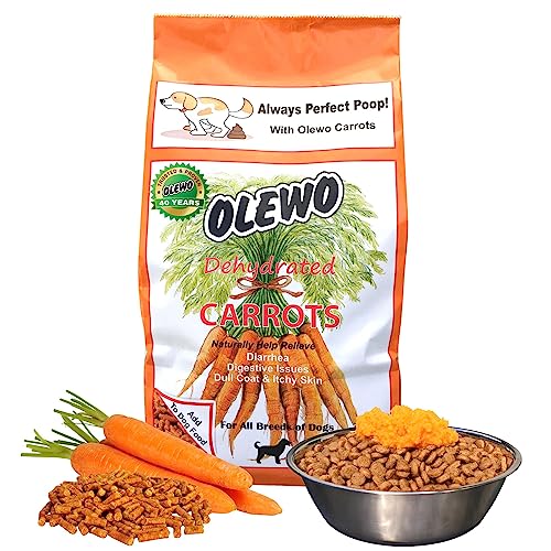 Olewo Original Carrots for Dogs – Fiber for Dogs Keep Poop Firm,...